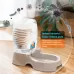 Utility Automatic Drinking Water Dispenser Detachable Bottle with Dish Feeder for Cats and Dogs Random Color Delivery