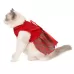 Christmas Pet Dog Plaid Butterfly Skirt