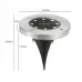 2 PCS 8 LEDs IP44 Waterproof Solar Powered Buried Light