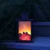 Outdoor LED Table Lamps Artificial Fireplace Candlestick Charcoal Flame Retro Decoration Warm Light