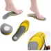Elasticity Orthotic Arch Support Shoe Pad Sports Running Insoles Cushion for Men Grey