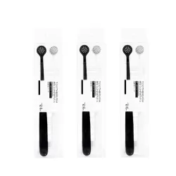 3 Boxes RAOYI Spiral Hair Couple Teeth Brush Small Round Head Adult Soft Hair Toothbrush Black or White
