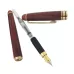 School Office Extra Fine Nib Transparent Piston Wooden Fountain Ink Pen