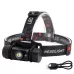 LED Induction Headlight USB Charging Outdoor Waterproof Strong Light Fishing Aluminum Flashlight Headlight
