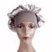 2 PCS TJM-301 Night Cap With Wide Brim And Elasticity Headband Ladies Chemotherapy Cap Hair Care Hat Red Wine