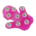 Thickened Palm-shaped Handheld Ball Meridian Massager Magenta