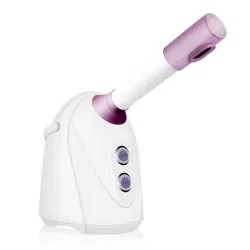 Hot or Cold Aromatherapy Face Steamer Spray Moisturizer CN Plug White Purple
