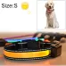 Medium and Large Dog Pet Solar and USB Charging LED Light Collar Neck Circumference