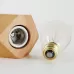 Solid Wood Decoration LED Night Light Modern Minimalist Warm Bedroom Bedside Lamp Small Table Lamp without LED Bulbs EU Plug