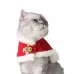 Pet Mini Cold-proof Red Cloak Neck Bell Christmas Shawl Cloak