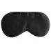 2 PCS Pure Silk Sleep Rest Eye Mask Padded Shade Cover Travel Relax Aid Blindfolds Black