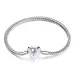 S925 Sterling Silver Heart Moonstone Bracelet Women Jewelry