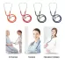 Double-sided Stethoscope Single Tube Doctors Nurse Professional Cardiology Stethoscope Aluminium Alloy Chestpiece Red