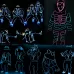 Flexible LED Light EL Wire String Strip Rope Glow Decor Neon Lamp USB Controlle 3M Energy Saving Mask Glasses Glow Line F277 Lemon Yellow Light