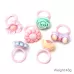 50 PCS Children Cute Cartoon Resin Flower Animal Heart Bow-knot Ring