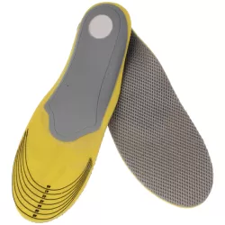 Elasticity Orthotic Arch Support Shoe Pad Sports Running Insoles Cushion for Men Grey