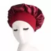 2 PCS TJM-301 Night Cap With Wide Brim And Elasticity Headband Ladies Chemotherapy Cap Hair Care Hat Red Wine