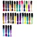 60cm 57 Black and Lake Blue Fashion Color Gradient Individual Braid Wigs Chemical Fiber Big Braids