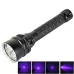 50M 15W Diving Flashlight 5000 LM UV Purple Light