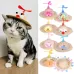 Pet Bamboo Dragonfly Straw Hat Headdress Cat Dog Decoration Eye