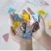 14 PCS Student Test Paper Storage Triangle Book Edge Clip Solid Pink