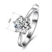 Woman CZ Crystal Wedding Engagement Finger Rings Super Shinning Cubic Zirconia Fine Jewelry