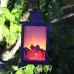 Outdoor LED Table Lamps Artificial Fireplace Candlestick Charcoal Flame Retro Decoration Warm Light
