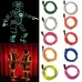 Flexible LED Light EL Wire String Strip Rope Glow Decor Neon Lamp USB Controlle 3M Energy Saving Mask Glasses Glow Line F277 Lemon Yellow Light