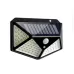 2 PCS 100 LEDs Outdoor Patio Solar Induction Wall Light Adjustable Balcony Garden Lighting Small Street Light