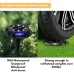 Outdoor Solar Underground Lamp Rotating Buried Lawn Lamp 8 LEDs White Color Light