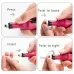 1 Set Power Professional Electric Manicure Machine Pen Pedicure Nail File Nail Tools 6 bits Drill Nail Drill Machine EU Black