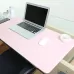Multifunction Business Double Sided PU Leather Mouse Pad Keyboard Pad Table Mat Computer Desk Mat  Pink White
