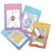 100PCS Aluminum Foil Ziplock Bag Jewelry Sealed Packaging Bag Pink Gradually Purple