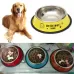 Stainless Steel Bowls Anti-slip Colorful Paint Printed Pets Bowls