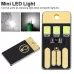 10 PCS Mini Pocket Card USB Power Keychain LED Night Light