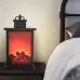 Outdoor LED Table Lamps Artificial Fireplace Candlestick Charcoal Flame Retro Decoration Warm Light