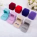 3 PCS Wedding Jewelry Accessories Square Velvet Jewelry Box Jewelry Display Case Gift Boxes Ring Earrings Box