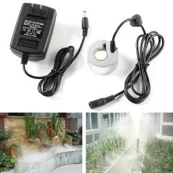 Fountain Fish Tank Ultrasonic Portable Atomizer US Plug Electronic without Lamp Metal