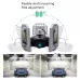 80W LED Industrial Mining Light Waterproof Light Sensor Folding Tri-Leaf Garage Lamp Warm White Light