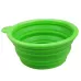 Portable Stretchable Silicon Food Feeder Dish Serving Bowl Water Container for Cat Dog Pet Random Color Delivery