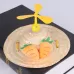 Pet Bamboo Dragonfly Straw Hat Headdress Cat Dog Decoration Eye