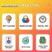 Multi-Functional RGBW Atmosphere Light Bluetooth Speaker Sunrise Wake-Up Lamp Digital Display Alarm Clock