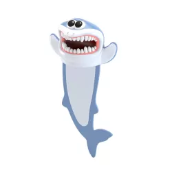 JWMC009 PVC 3D Three-Dimensional Marine Animal Bookmark Shark
