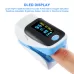 AB-80 Precision Finger Pulse Oximeter Blood Oxygen Monitor Blue