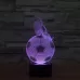 Thinking Football Style 3D Touch Switch Control LED Light Desk Lamp