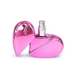Heart-shaped Spray Perfume Bottle Pink