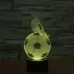 Thinking Football Style 3D Touch Switch Control LED Light Desk Lamp