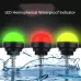 24V Safety Three-Color Warning Light Alarm LED Hemispherical Waterproof Indicator No Sound