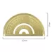 Brass Retro Drawing Ruler Measuring Tools 0-180 Degree Protractor