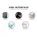 8LEDs 5V 200LM USB LED Book Light Portable Night Light with Micro Adapter White Light